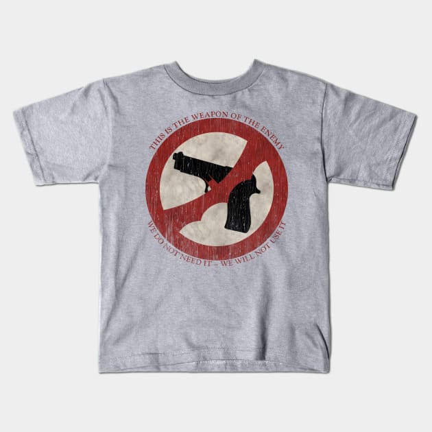 The Weapon of the Enemy Kids T-Shirt by CreatureCorp